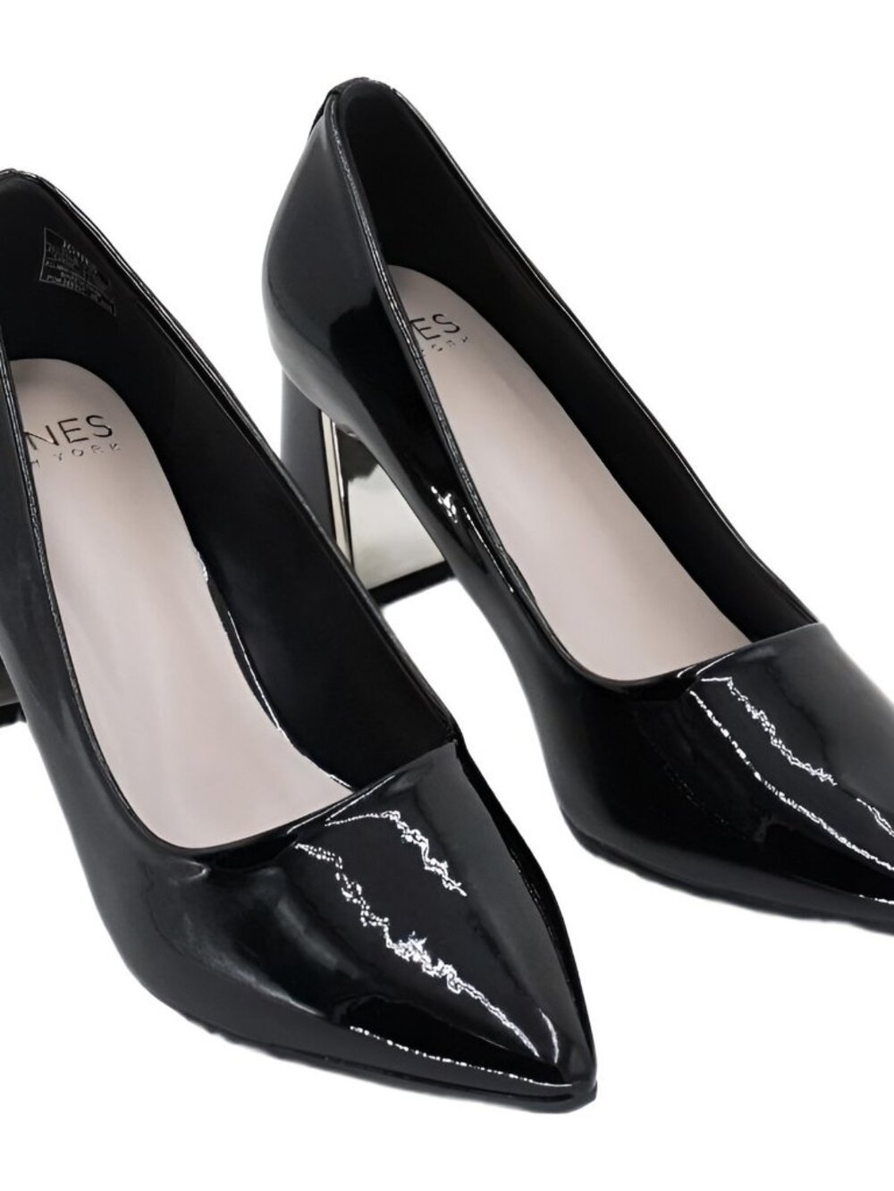Jones New York Women's Canal Pump Black Patent Size 8